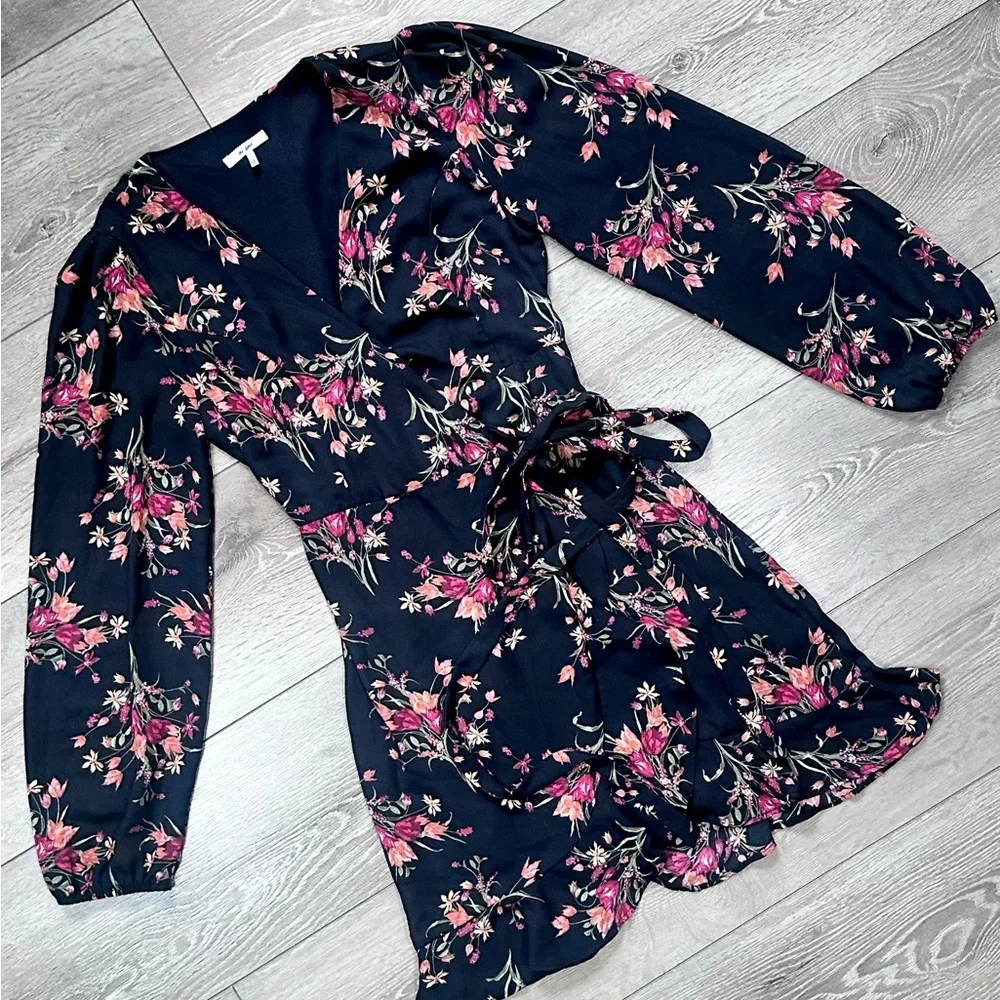 Francesca’s Mi Ami Charlotte Floral Mini Wrap Dress - Picture 4 of 15